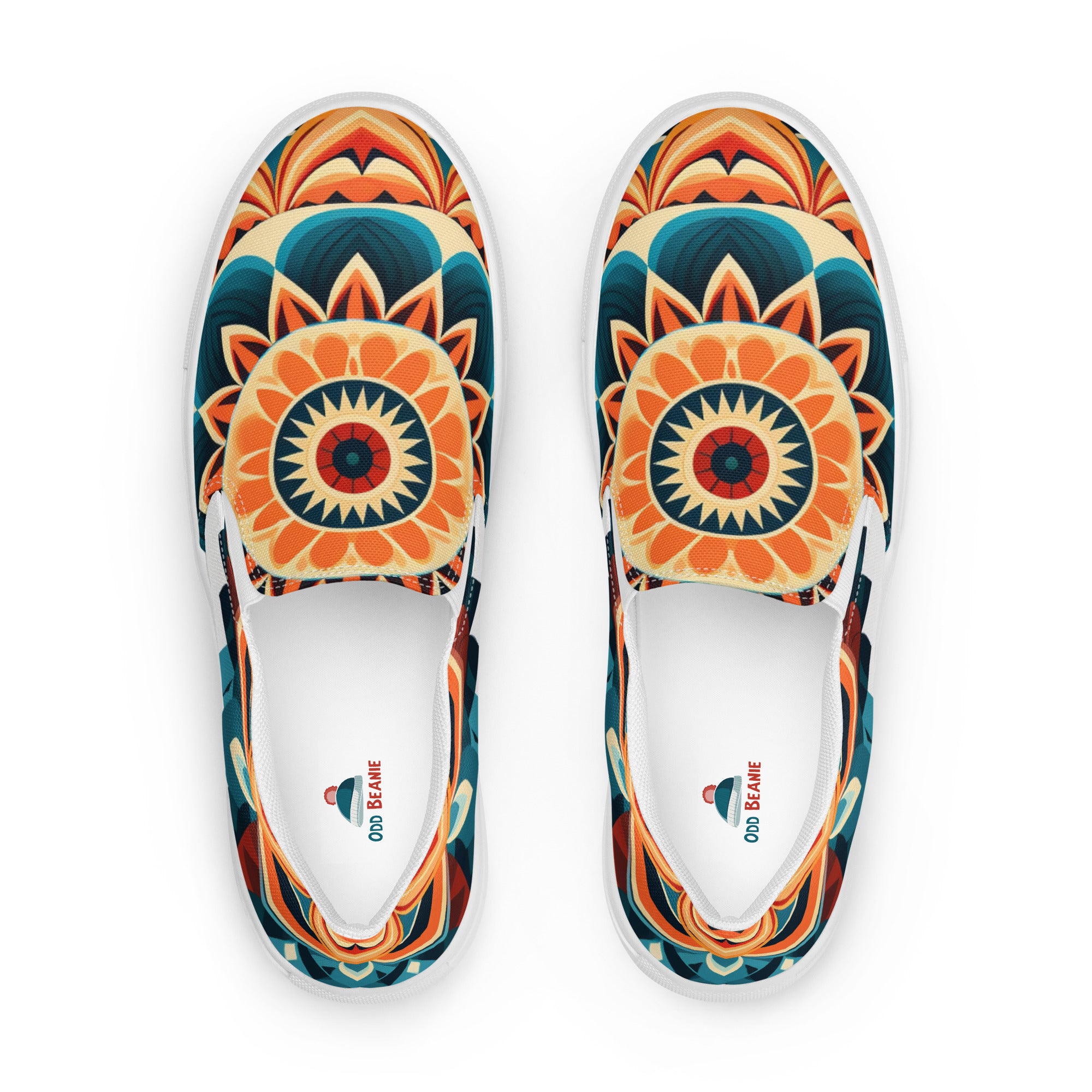 Sunflower Chakra Women's slip-on canvas shoes – Oddbeanie